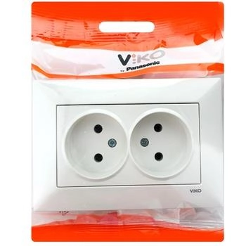 Розетка двойная Viko Meridian 16A белый 95970055