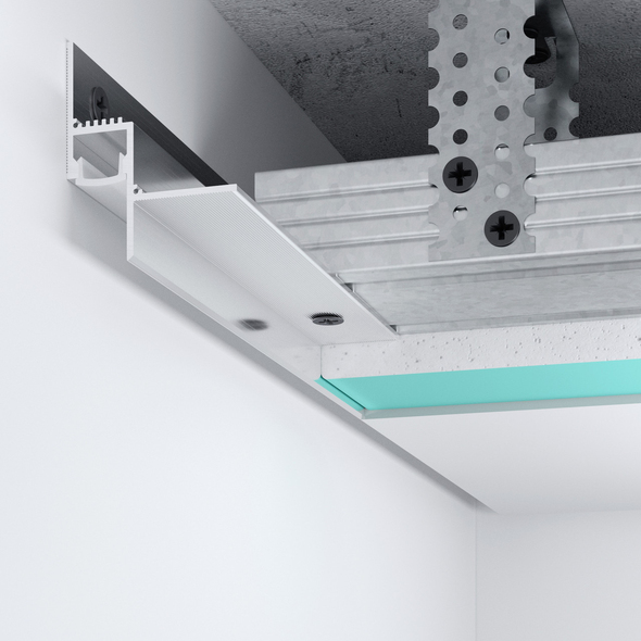 Profil tip ascuns din aluminiu F2.1320L12 13mm 3m 