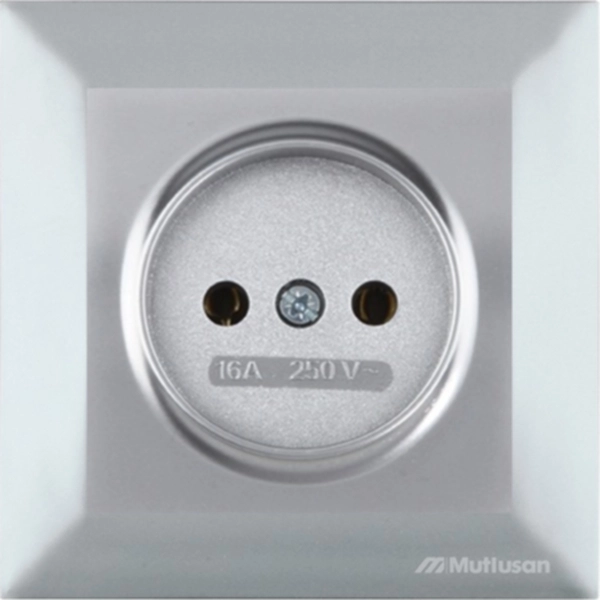 Розетка Mutlusan Candela 2P серая 2463