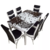 Set masă extensibilă cu 6 scaune Kelebek 80x130 ES-19