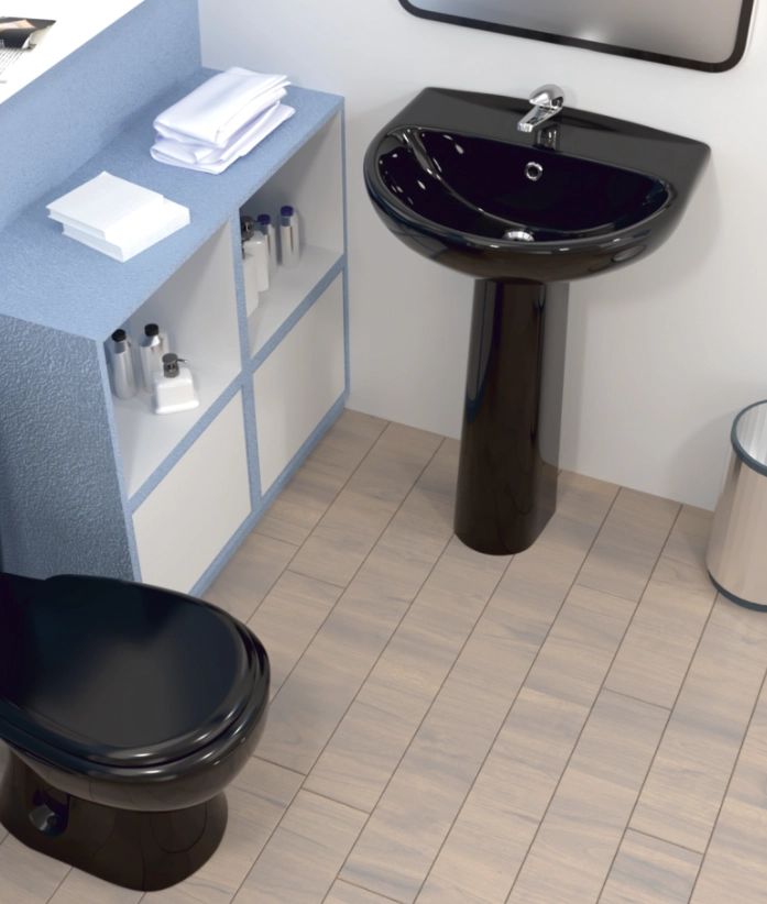 Раковина Keramin Grand-Lux чёрный 1c 