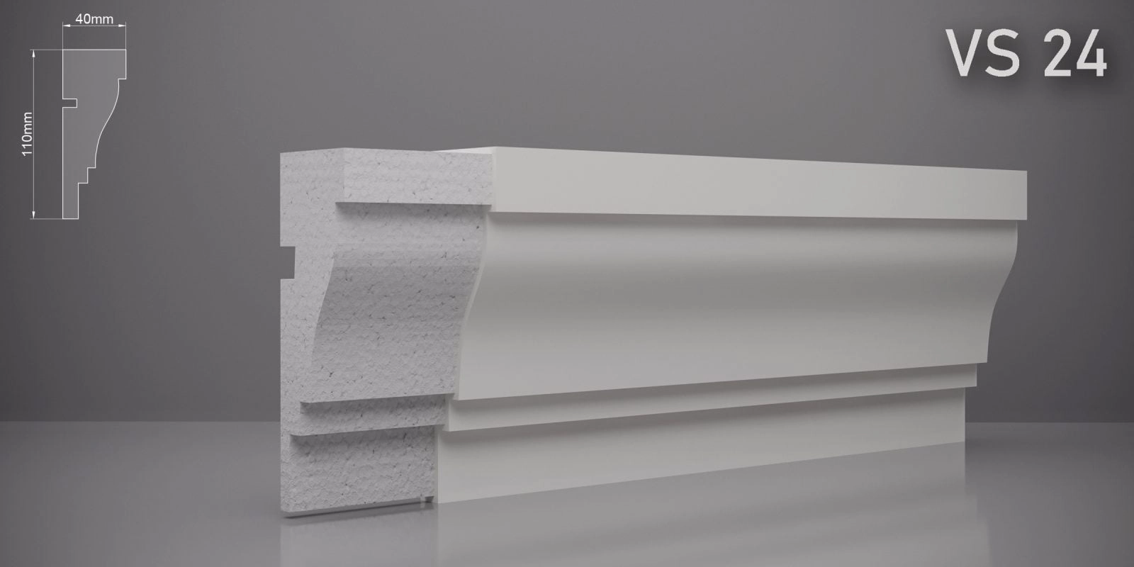 Декоративный пояс VS24 110x40мм