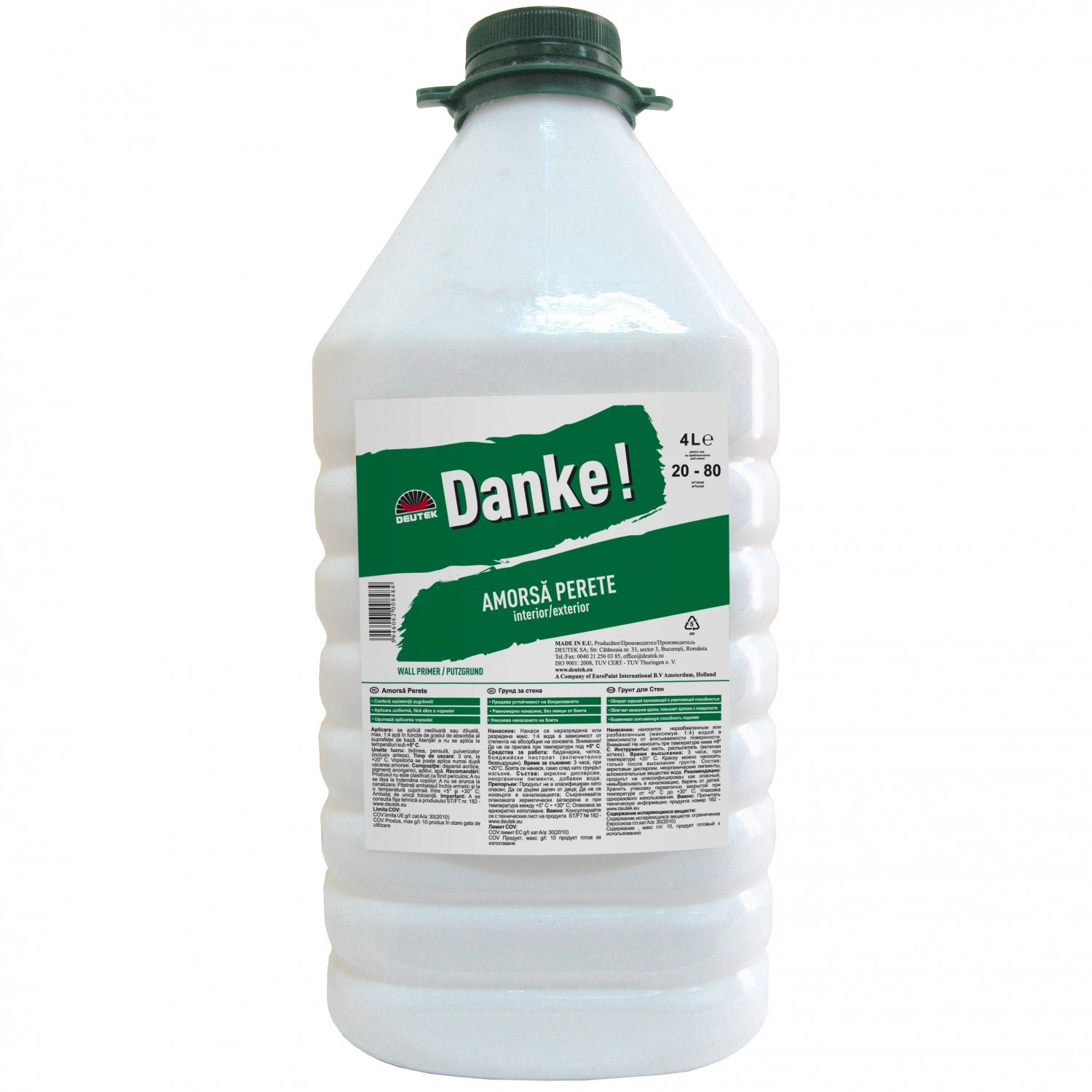 Грунтовка Danke Perete 4l 1:4 