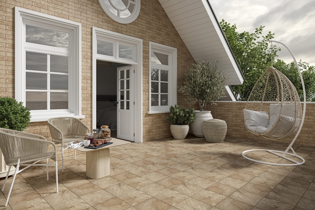 Klinker Mattone Pietra 30*30 beige klink
