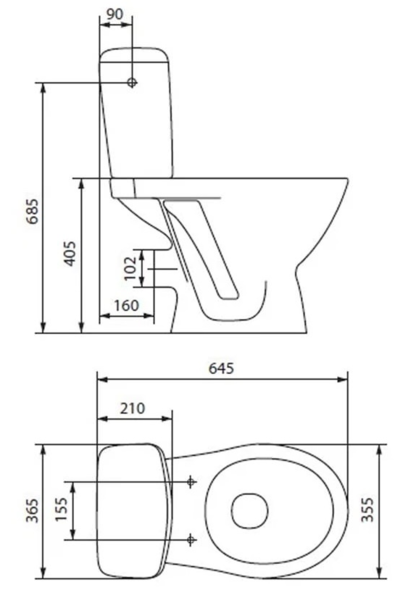 Vas WC Cersanit Koral New 109731
