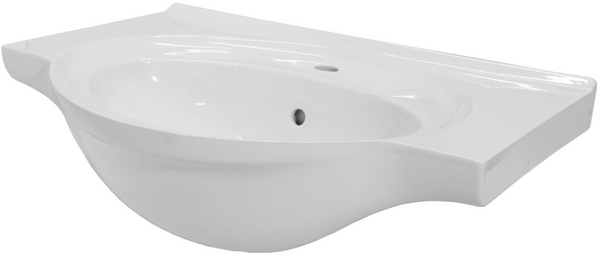 Раковина Nord 75cm белая 1c Keramin