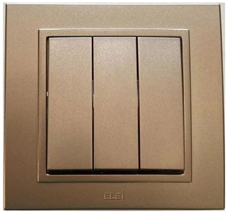 Выключатель тройной ST El-Bi Zena 609-014000-254