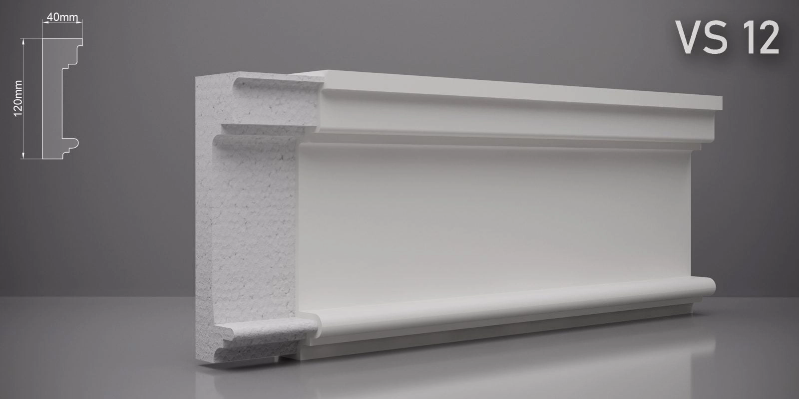 Декоративный пояс VS12 120x40мм