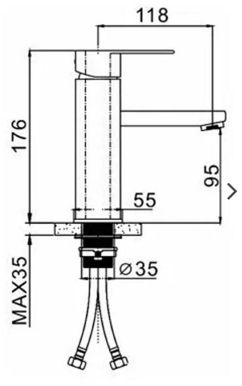 Baterie Frap F 10805 Inox 4461 