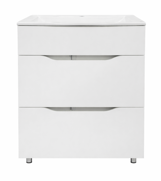 Шкаф под умывальник 10 Bergamo 60 flow + умывальник Bergamo Nova 60  