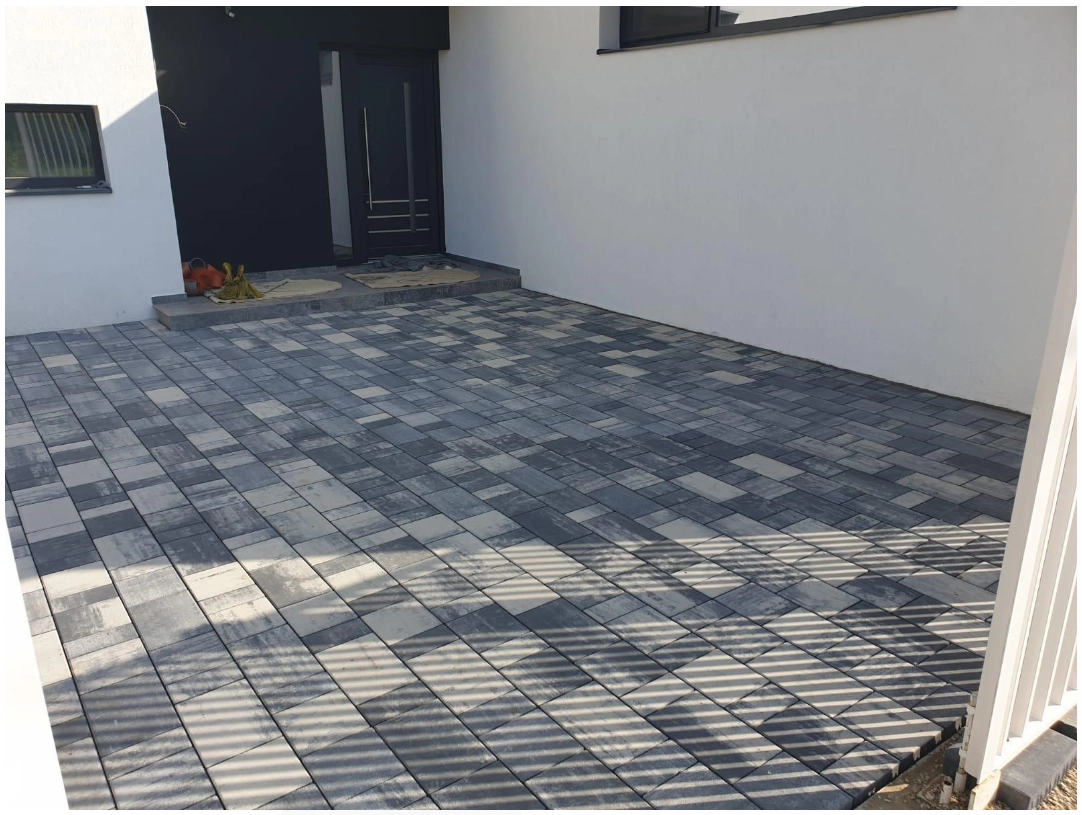 Брусчатка Rettango 200*100*60 мм  Базальтовый серый