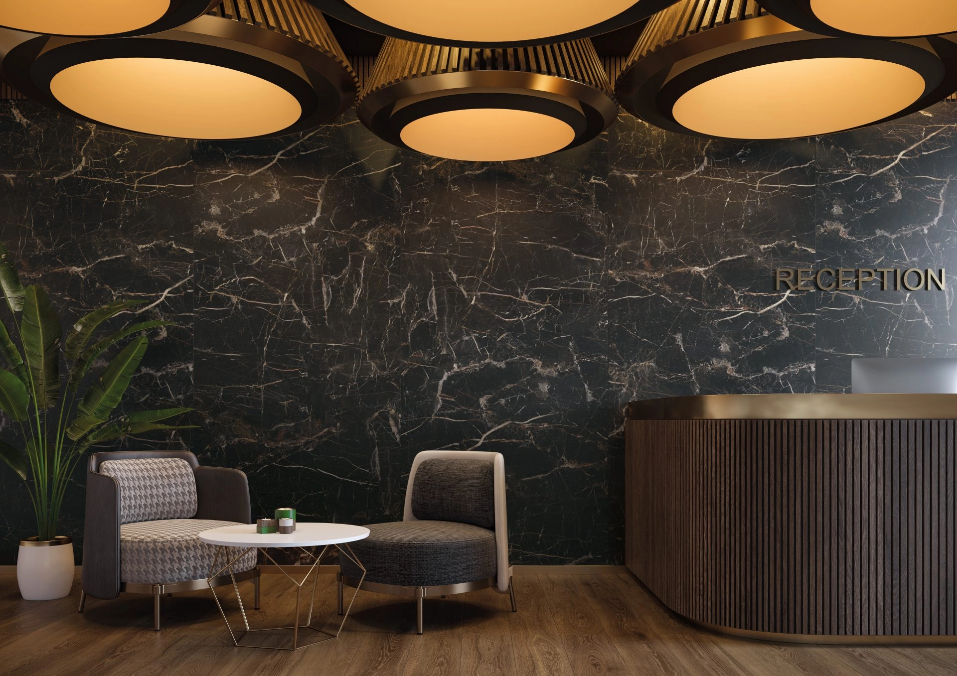 Плитка Marquina 119.7x59.7x8 Gold