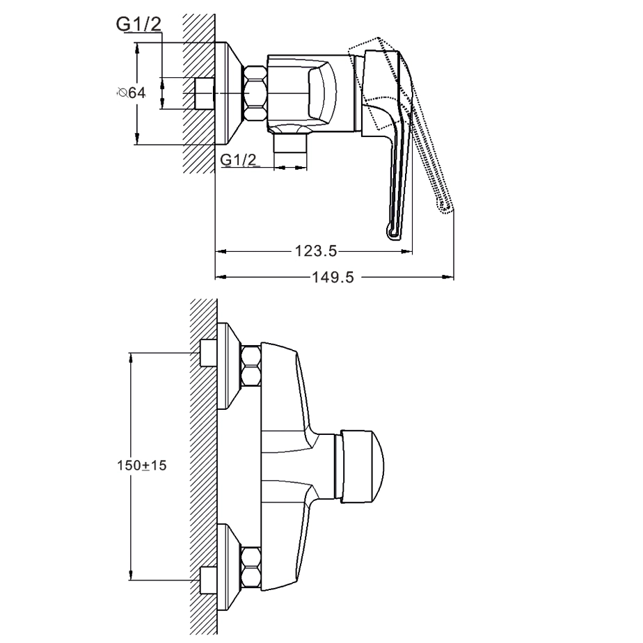 Baterie p/cabina de duș Zegor SWZ5 
