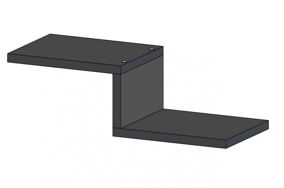 Полка ML-7 500x150x200 Антрацит