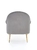 Fotoliu Santi Velvet Grey 