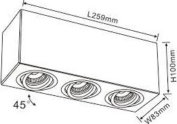 Светильник Cuadro Flitz FL803-3C  