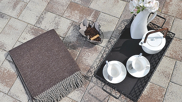Брусчатка Rettango 200*200*60 мм cappucino