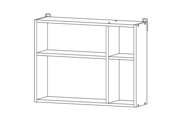 Полка ML-8 800x600x200 белый