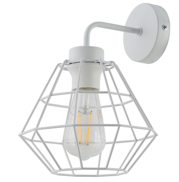 Candelabru de perete Tk-Lighting Diamond New White 1 E 27 6208