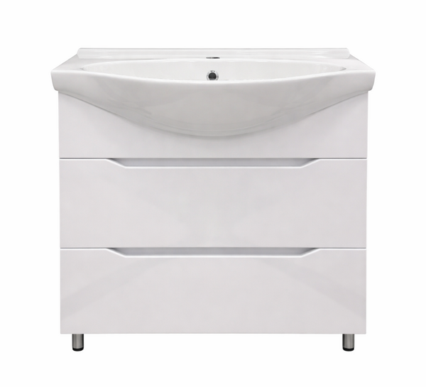 Mobilier de baie Cezaro 80 + lavoar Cezaro white