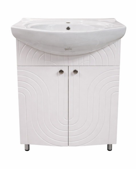 Dulap pentru lovoar Morning Cleanline + lavoar Palermo 60