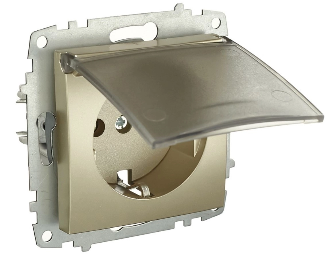 Розетка с крышкой ST El-bi Zena 609-011400-218