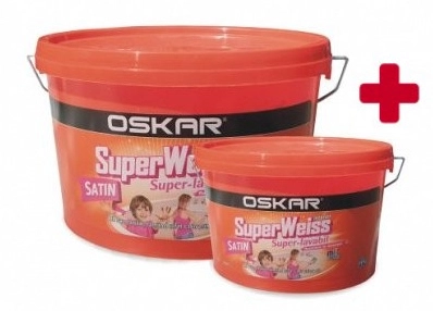 Водоэмульсионная краска Superweiss Satin 15L + Sw Satin 2.5л краска