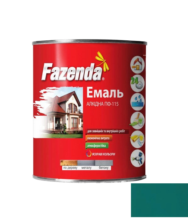 Эмаль Fazenda 2.8кг бирюзовая