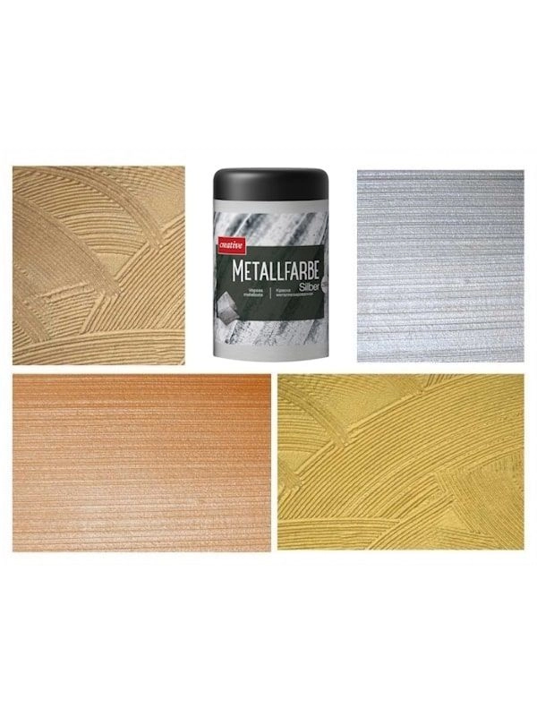 Vopsea metalică Metallfarbe 250gr argint