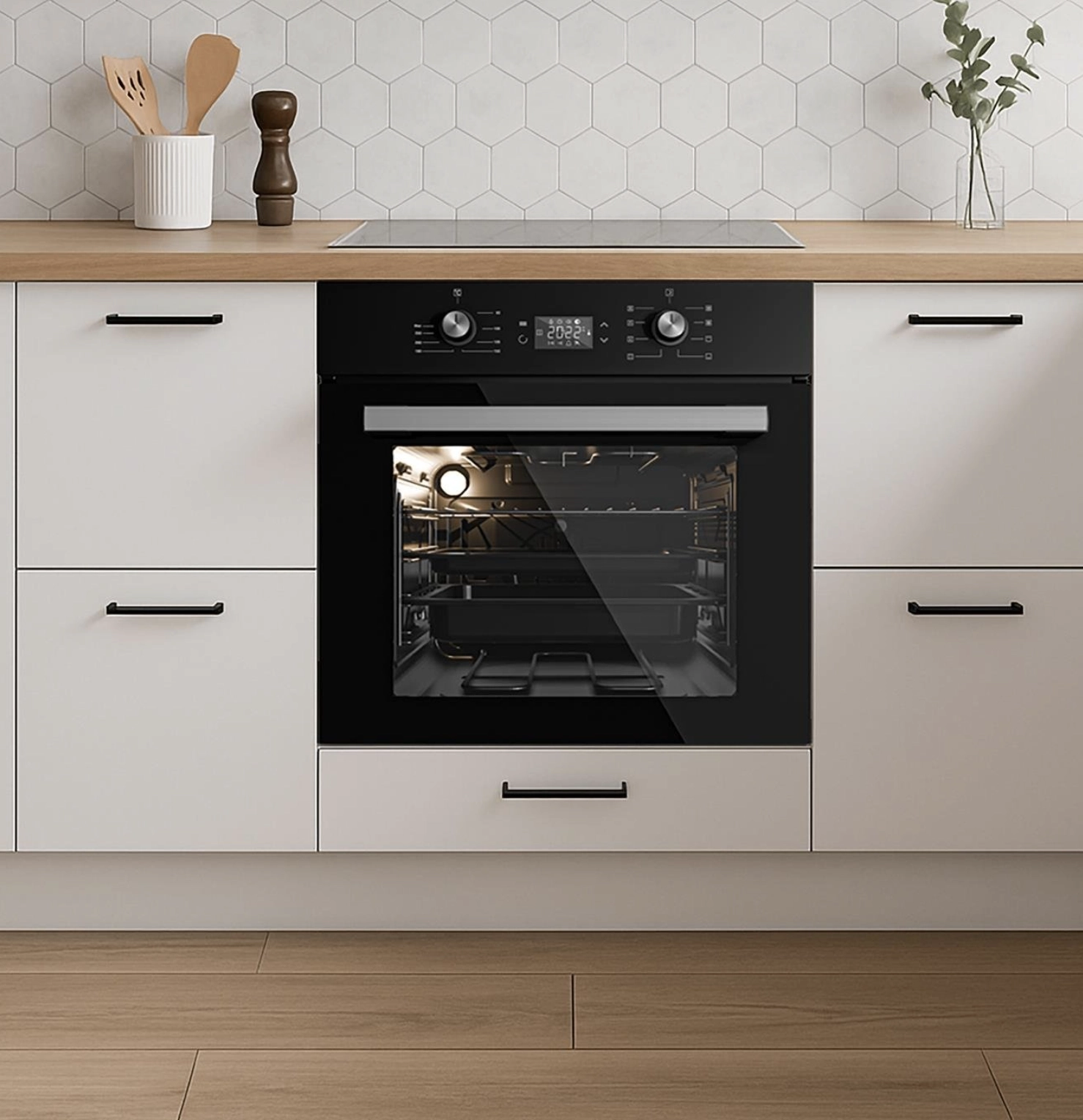 Электрический духовой шкаф Kumtel B66-FS2 Black