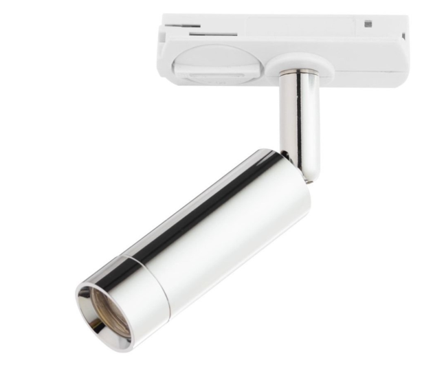 Corp de iluminat cu sina Tk Lighting 3383 TRACER WHITE CHROM 1 LED 3W 