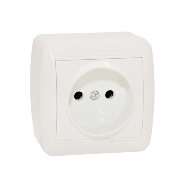 Priză 16A IP44 alb Elmos 8001-46