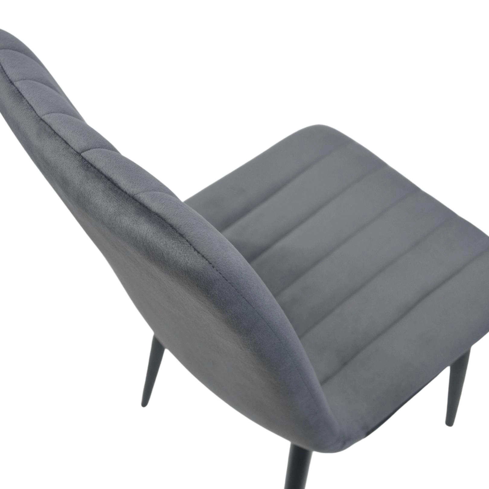 Scaun DC-90P N 21 Catifea Dark Grey+Black