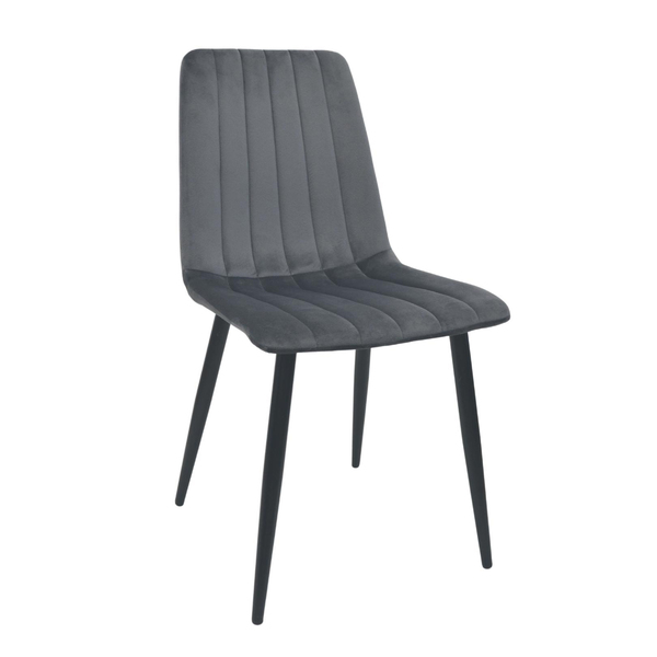 Scaun DC-90P N 21 Catifea Dark Grey+Black