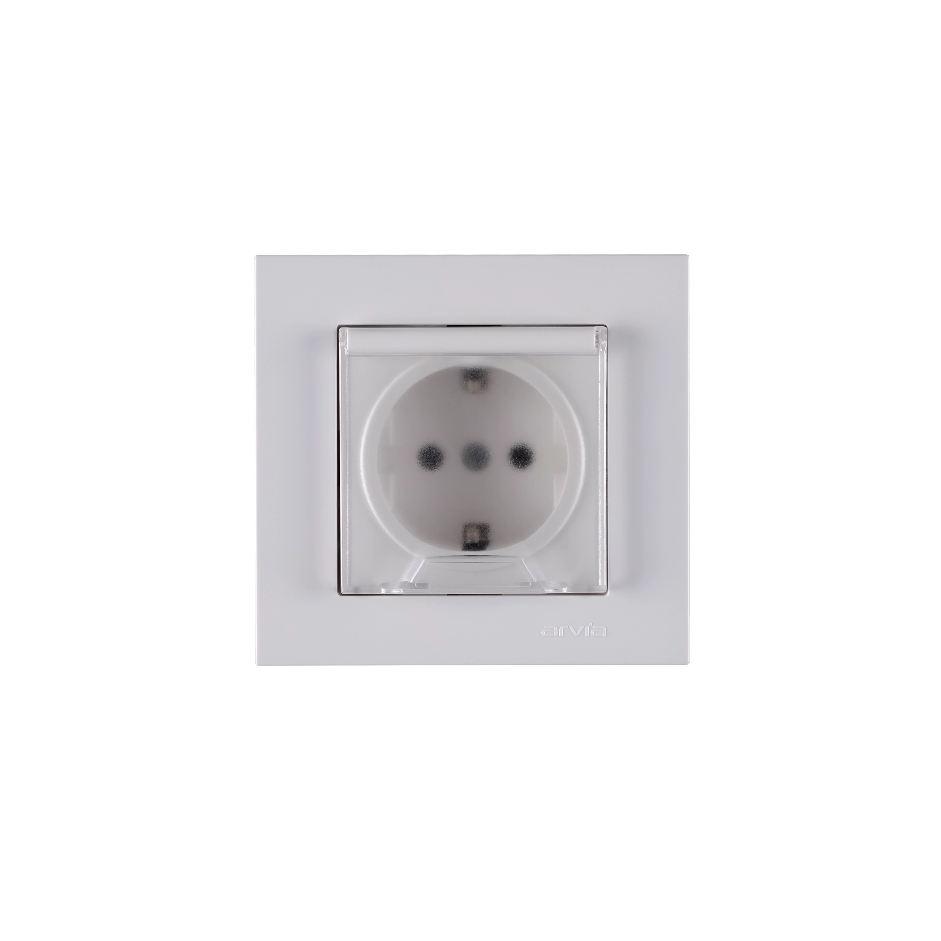 Розетка с крышкой 16A белый Karen Arvia 0097774