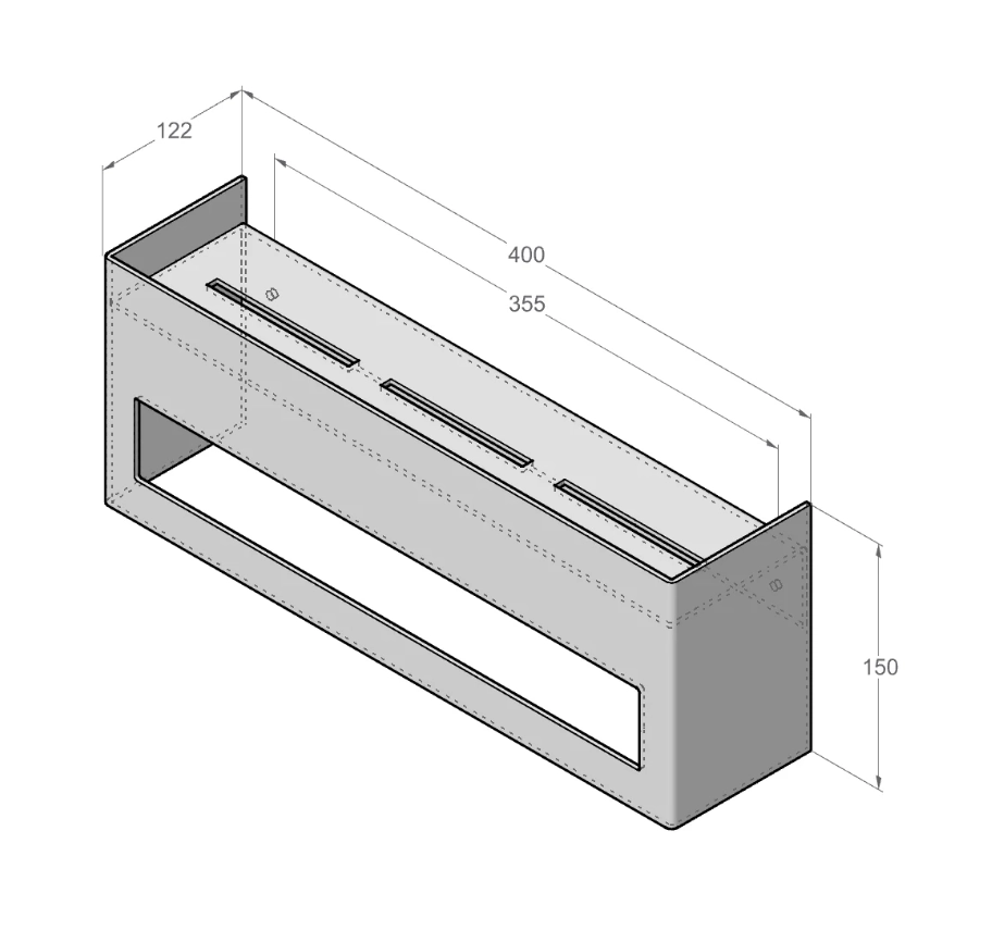 Вешалка для полотенец с полкой Daske Keyka TR/K-0614G серый