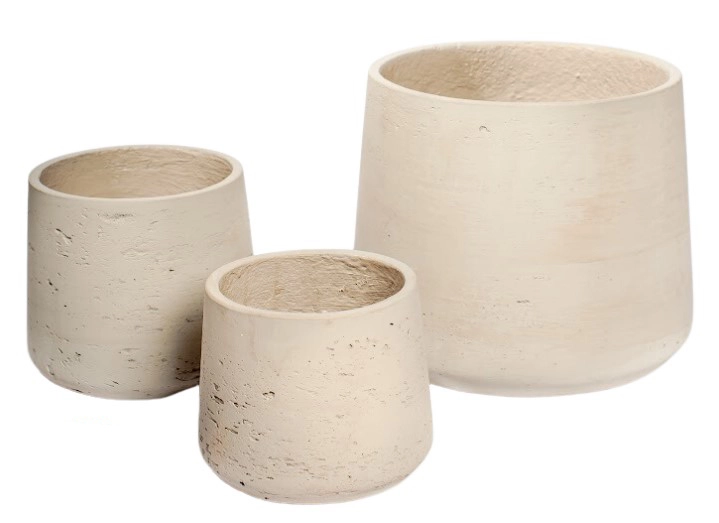  Фиброцементный горшок Jumbo Patt XXS beige washed 