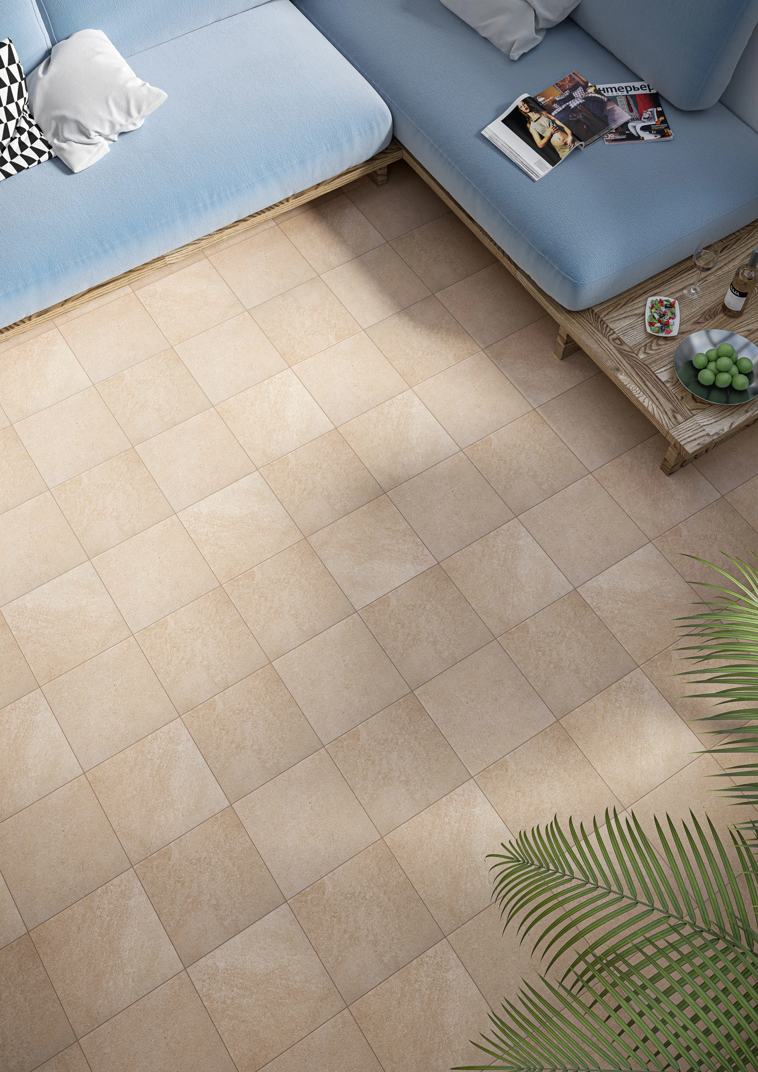Клинкер Paradyz Mattone Sabbia 30x30 beige klink