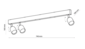 Lustră TK Lighting Top White 3 GU 10 6318