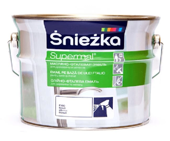 Эмаль Supermal 2.5л белый глянец