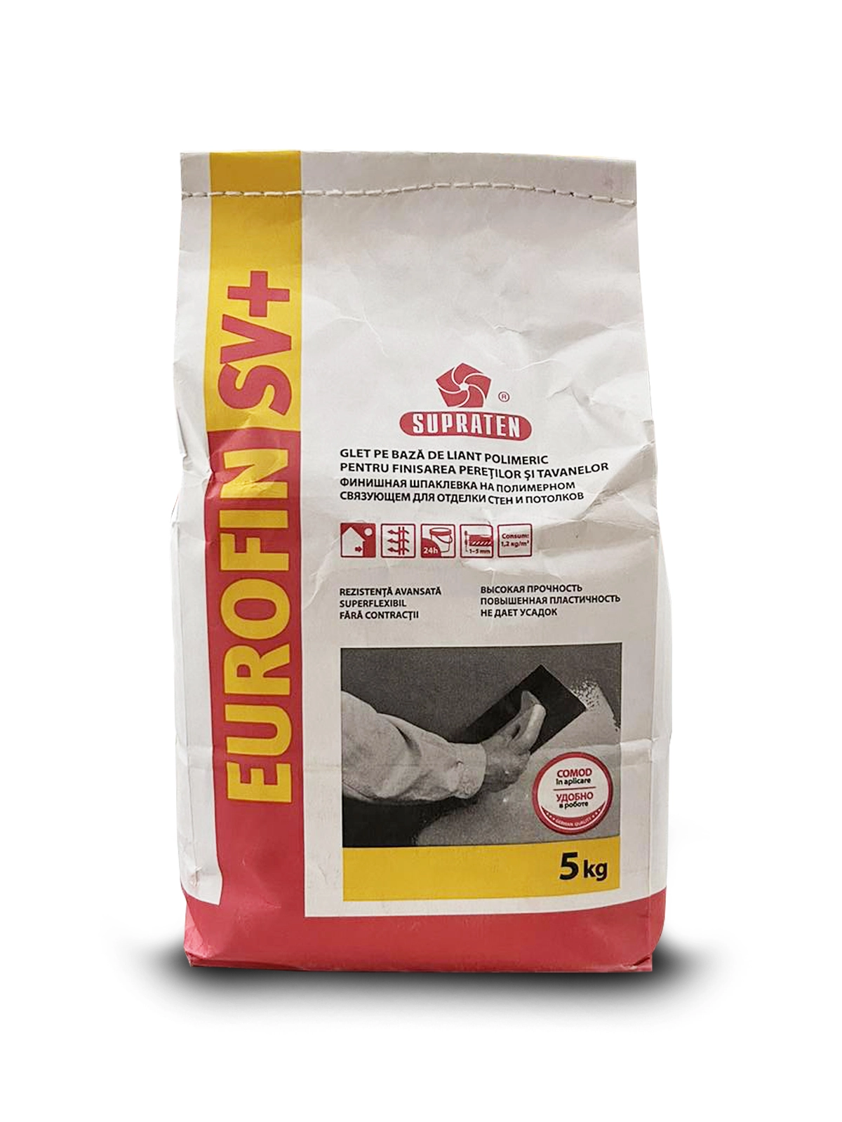 Шпаклёвка Supraten Eurofin SV 5 кг 