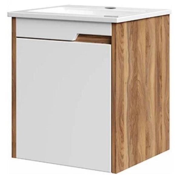 Mobilier de baie Orka Brick 45 Rosary Walnut 1324-001-0326