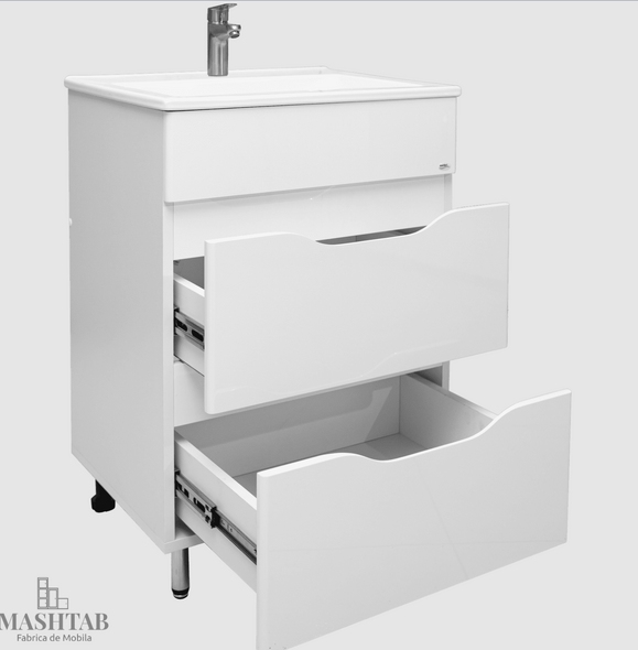 Шкаф под умывальник Print 75 white 11627 