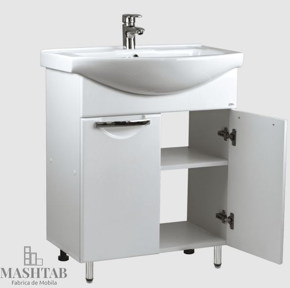 Шкаф под умывальник Delfin Basic 60 white 11612 