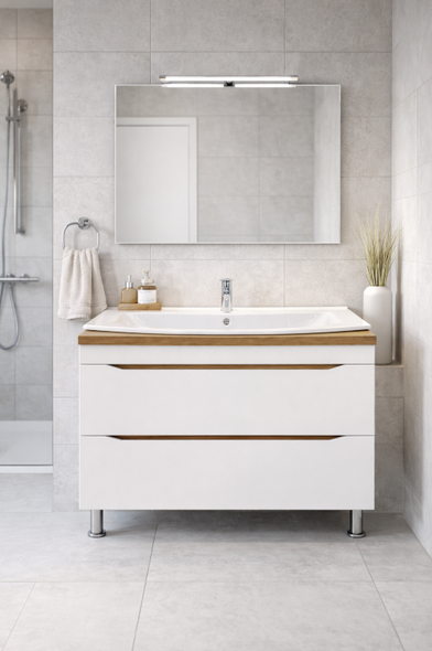 Мебель для ванной Barry 120 Умывальник Barry white