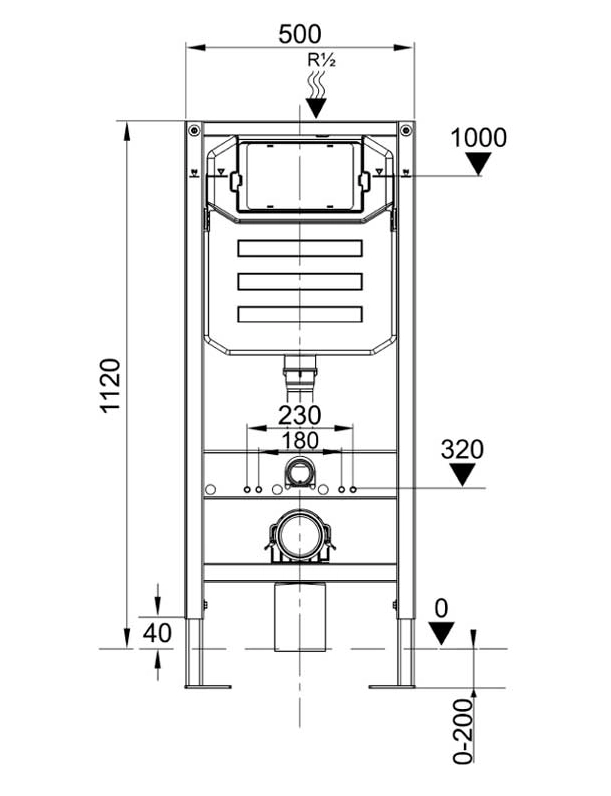 Инсталляция для подвесного унитаза Keramin Premium WC K133-AO-EEA1:K9612-EEA1 