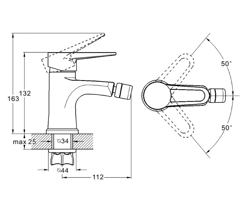 Смеситель Zegor PUD2-YWB 