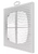 Решётка для вентиляции 21x21 D125 white 2121R12F