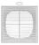 Решётка для вентиляции 21x21 D125 white 2121R12F