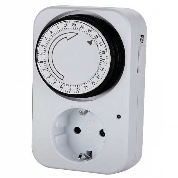 Priză cu temporizator mecanic VITO TIMEC-15, interval de 15 minute, 16A